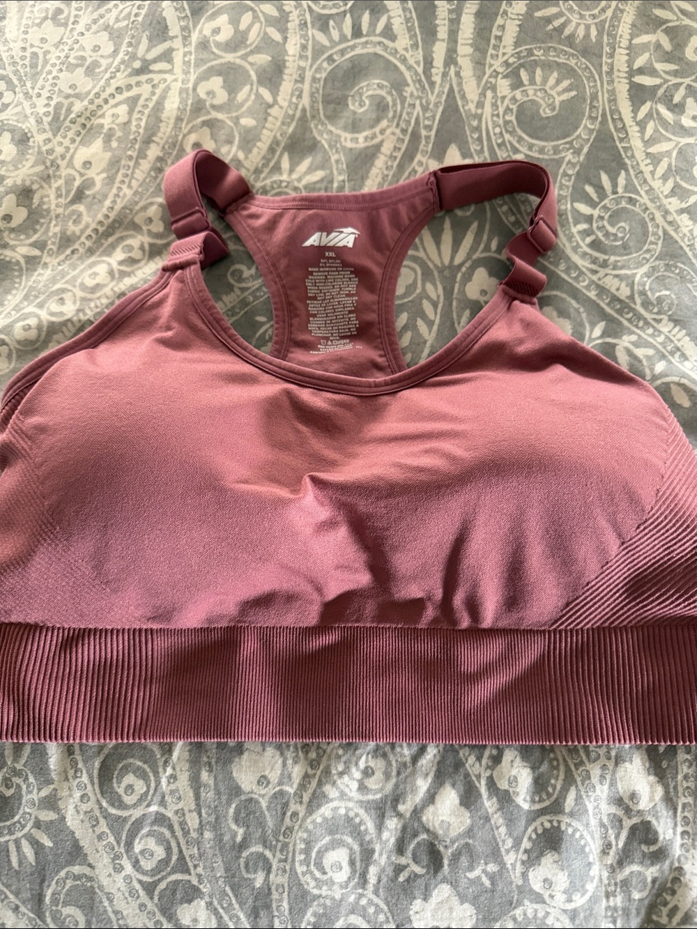 💖5 for $25 Bundle Item💖
Avia Seamless Racerback Sports Bra in Dusty Mauve